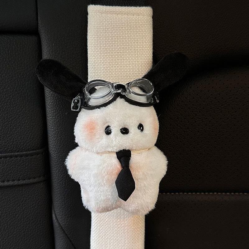 Japan Jzacyd Little Poodle Dog Car Seatbelt Shoulder Pad Cute Car Interior Accessories for Girls New Car Gift