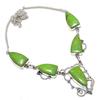Copper Green Turquoise Gemstone 925 Sterling Silver Jewelry Necklace 18"