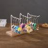 Solid Wood & Iron Earring Display Stand for Jewelry, Keychains, and Bracelets