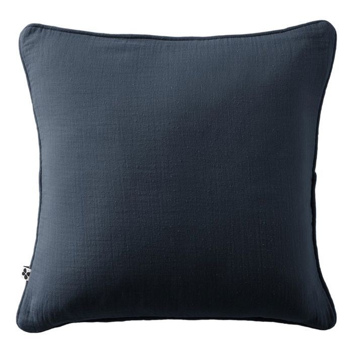 Coussin déhoussable avec passepoil "Gaïa" 45 x 45 cm "Gaze de Coton" l'Effet Papillon