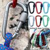 Multi Colors Outdoor Sports Buckle Aluminium Alloy Climbing Button  Outdoor Tool