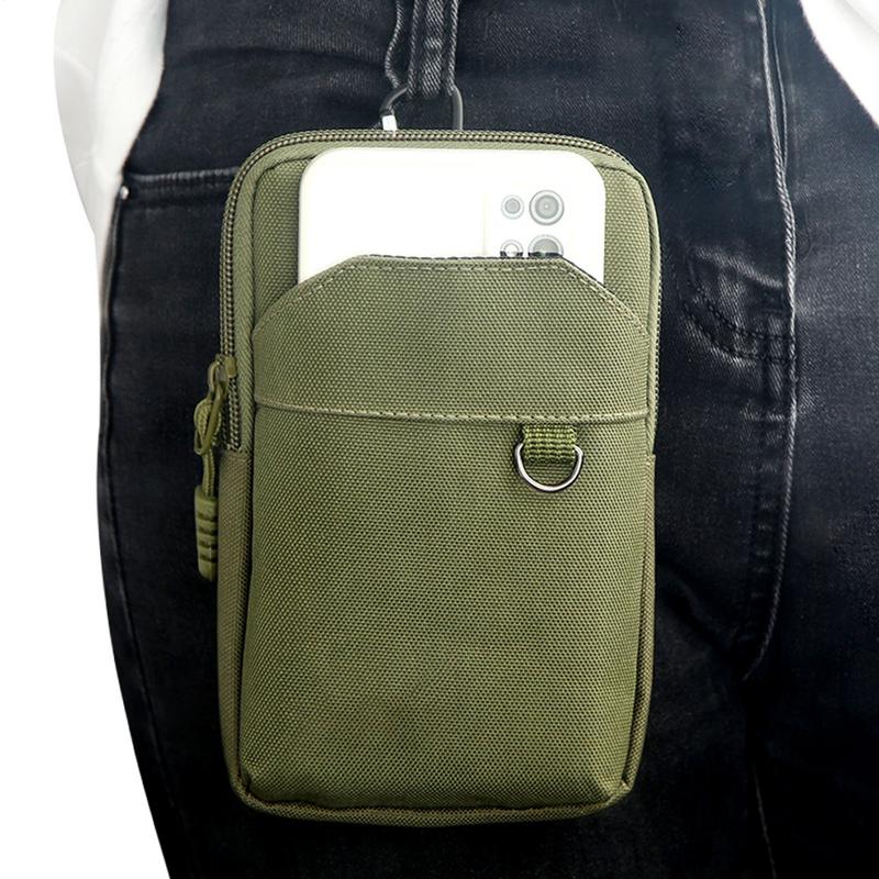 Nylon Molles Bag For Mobile Phone Utility Pouches Gadget Organizer Belt Waist Bag Hunting Fanny Pack For Outdoor Hiking Climbing