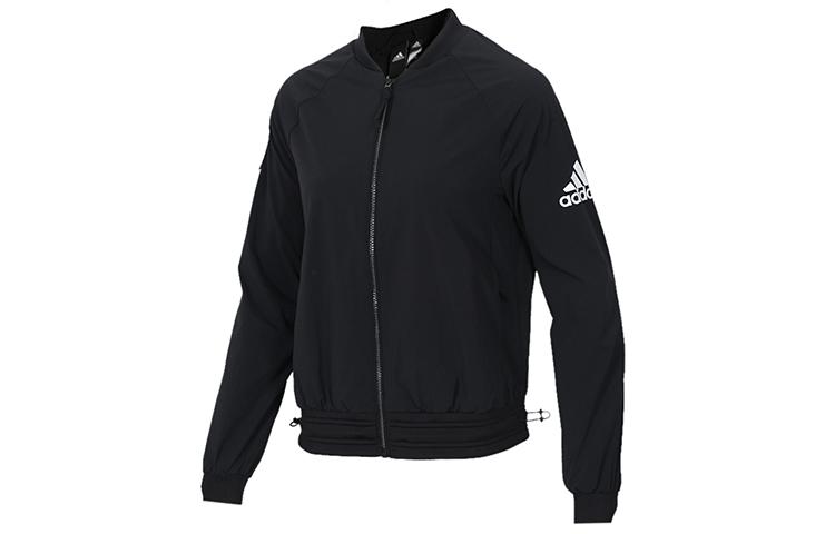 adidas Куртки Женские Черный Бейсбольный воротник Умеренный Другое DW4586