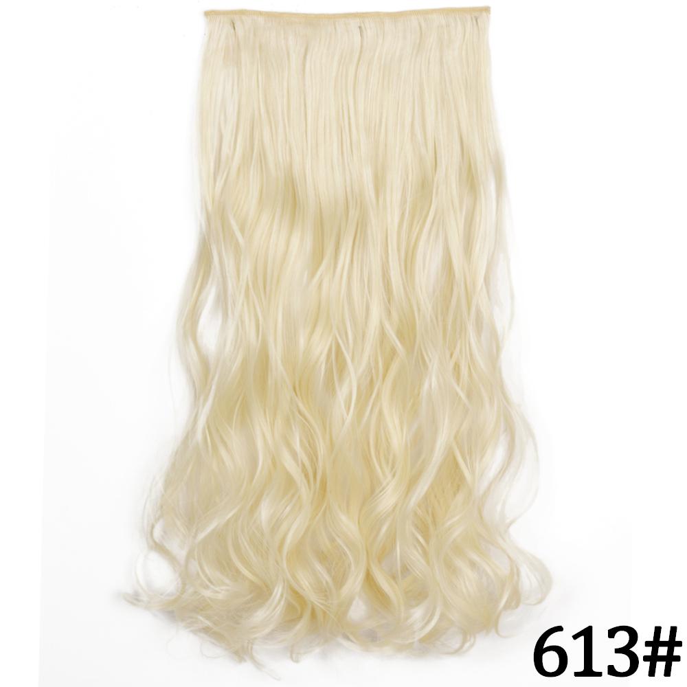 MERISIHAIR Длинные волнистые синтетические волокна 22 дюйма 5 зажимов для наращивания волос Волнистые прямые волосы Черный Коричневый Блондинка Повседневная одежда