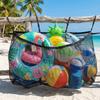 Large Capacity Swimming Pool Hanging Storage Bag Adjustable Heavy Duty Beach Hanging Bag Folding Swimming Pool Bag