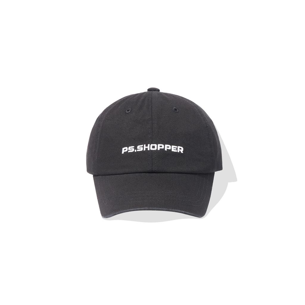 PSSHOPPER Базовая стираная кепка с логотипом [Черный]