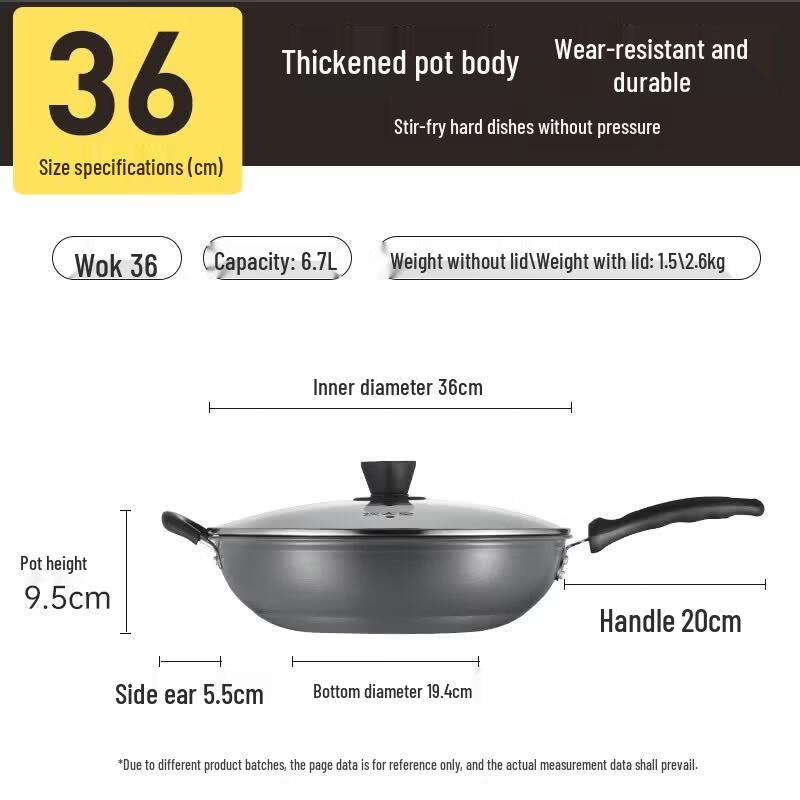 COOKER KING Titanium Non-Stick Stir-fry Wok