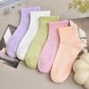 5 пар женских летних тонких однотонных спортивных носков с ароматом лемонграсса, антиодорирующих, дышащих, влагоотводящих