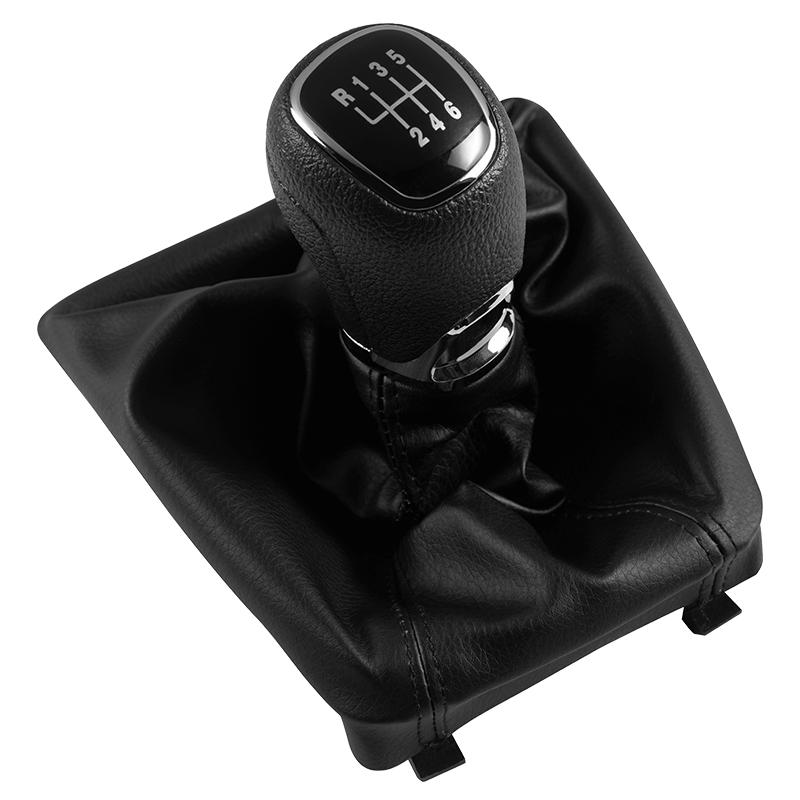 Gear Stick Shift Knob Leather Gaiter Boot Cover Collar Car Replacement Accessories For Skoda Octavia A7 MK3 2014-2017