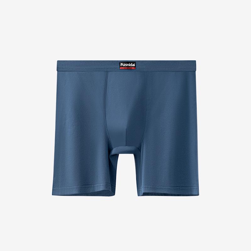 Мужские боксеры-брифы больших размеров из чистого хлопка с высокой талией - Защита от натирания, дышащие, теплые, расширенный размер для больших и высоких