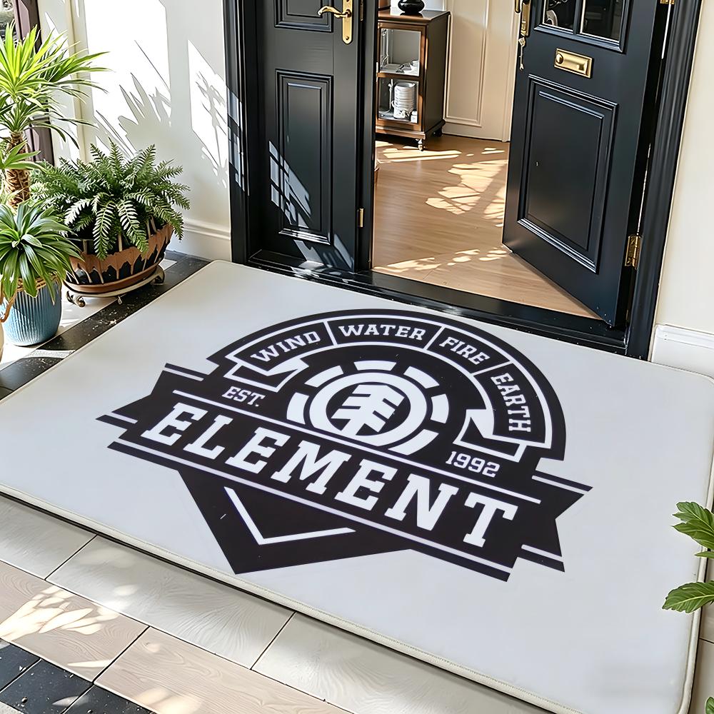 Sport E-Element SkateboardsElement Floor Mat Soft Flannel Entrance Door Mat Non Slip Absorbent Bathroom Bedroom Floor Rug