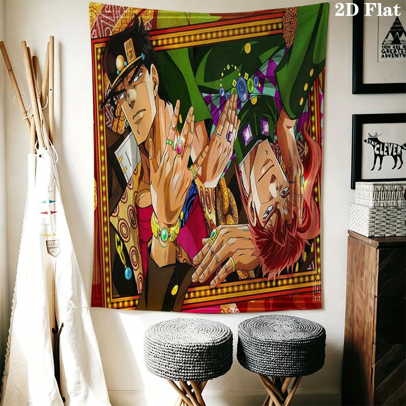 Jojo'S Bizarre Adventure Part Stardust Crusaders Threepiece Set 1 Duvet Cover 2 Pillowcase Without Core Bedding Set