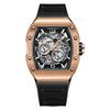 BONEST GATTI BG9903 Мужские Автоматические Механические Часы Светонакопительный Циферблат Скелетон Наручные Часы для Мужчин