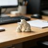 Милая фигурка кошки, Мама-кошка и котенок, 3D-печатная скульптура, Коллекционная статуэтка кошки для интерьера, офиса, стола, полки, Подарки для любителей кошек