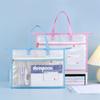 Multi-layer Zipper Pouch Bag Clear Data Document Bag A3/A4 File Storage Bag  Book Storage Bag
