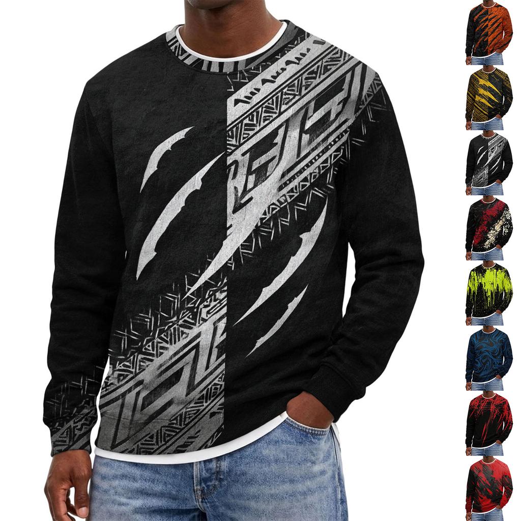 Men's Gradient Neck Sweatshirt