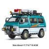 1:24 Игрушка Модель из сплава Mitsubishi Delica H2 Литая машина Открывающиеся двери со звуком и светом Инерционная Миниатюрный автомобиль Подарок на день рождения для мальчика