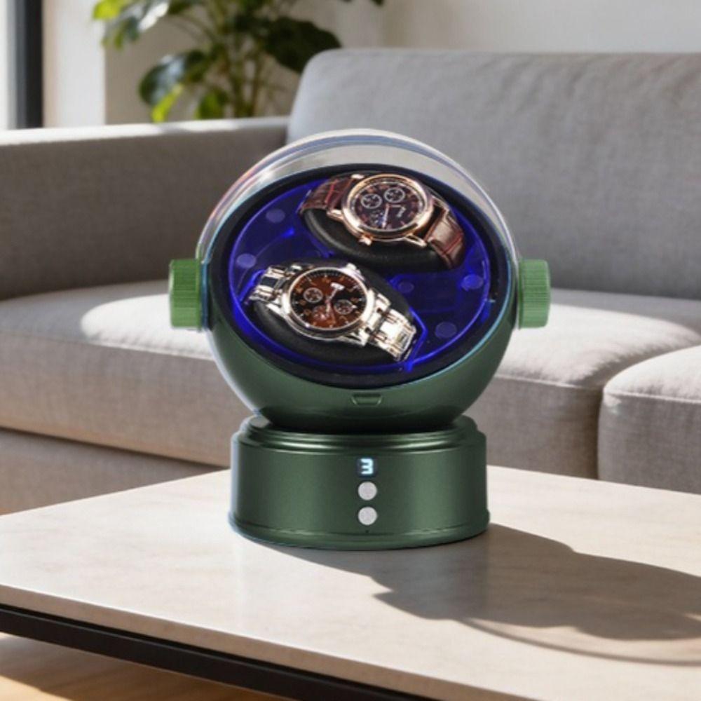 Luxury Dual Watch Winder Box Space Style Automatic Watch Winder Watch Box Display Storage