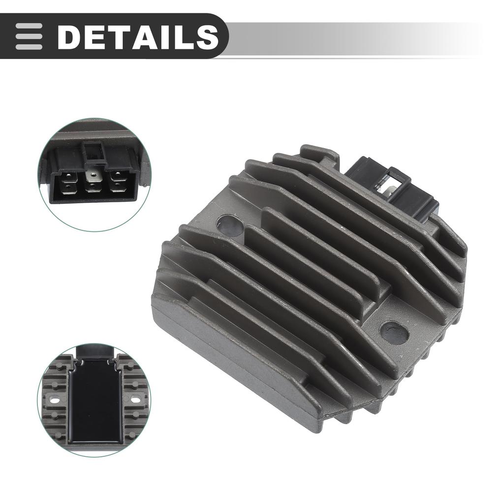 Регулятор-выпрямитель Motoforti для мотоцикла Kawasaki KLX250SF 2009-2010, Номер детали 210660027, Металл и пластик, Черный и темно-серый, 1 штука