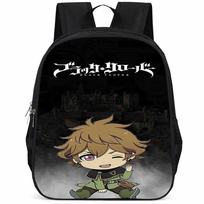 Рюкзак Black Clover из ткани Оксфорд, 15 дюймов, большой вместимости, легкий, для детей