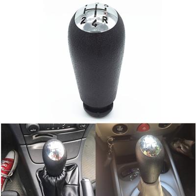 5/6 скоростная ручка переключения передач, кожаная ручка для Renault Clio MK3 3 III Megane MK2 Scenic MK2, крутая ручка, шариковый рычаг