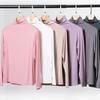 Turtleneck Long Sleeve Women Top Autumn Winter Solid Loose Modal T-shirt Top Streetwear