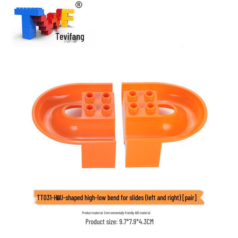 Large Particle Ball Track Building Blocks for Kids