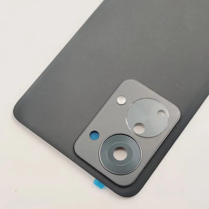 Original Back Lid For OnePlus Nord 2T Hard Glass Battery Cover Rear Door Housing Panel With Camera Lens Glue Adhesive LOGO