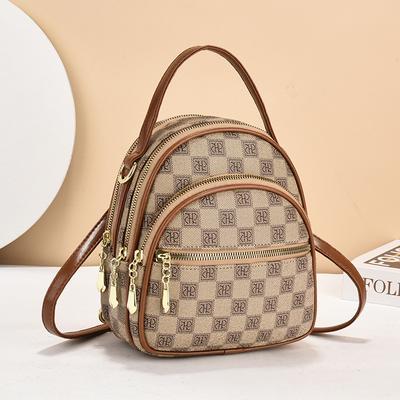 Новый 2025 маленький рюкзак женская сумка модный рюкзак женская сумка-мессенджер цветочная сумочка