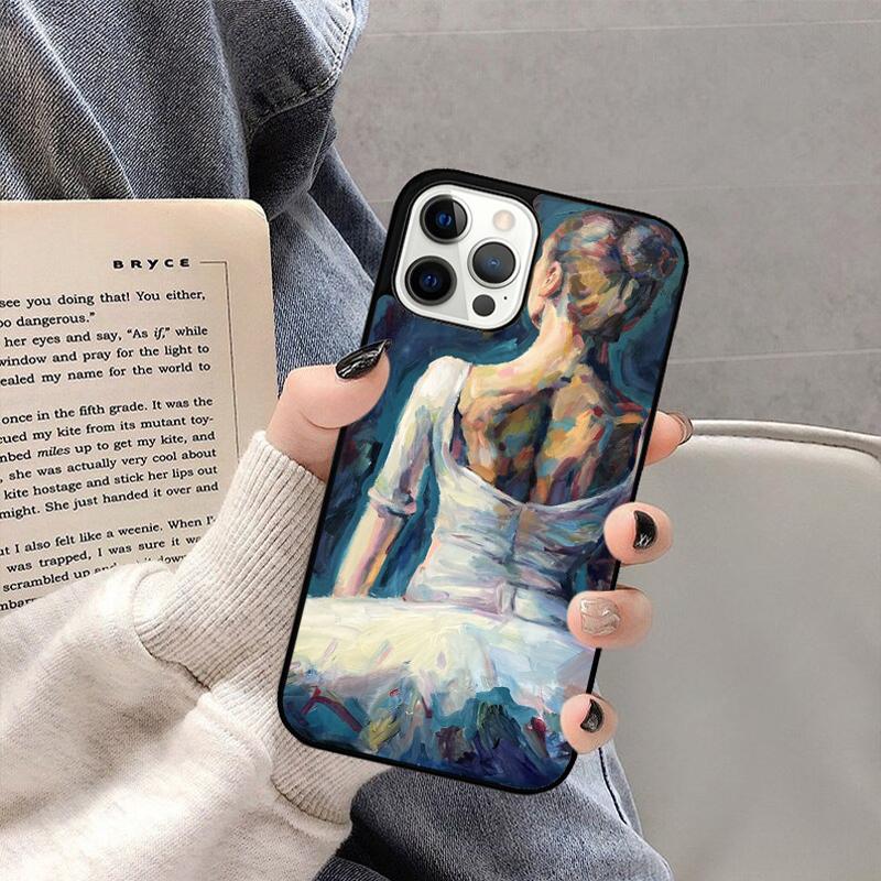 Чехол для телефона Балерина Танцовщица для iPhone 17 Air 16 15 14 plus 11 12 13 Pro Max coque Чехол