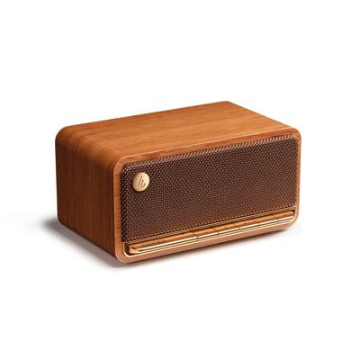 Деревянная Bluetooth-колонка Edifier MP230, Компактная, Беспроводная, 16 часов воспроизведения музыки, SD-карта, Зарядка Type-C, Басовый усилитель, Совместимость с AUX, Отлич