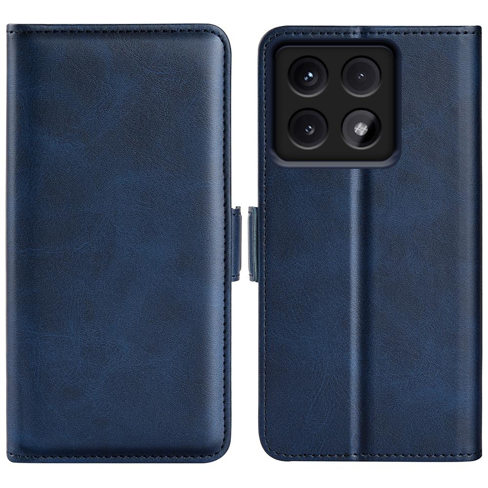 Чехол-подставка для Xiaomi 14T Pro Кошелек из кожи с текстурой теленка Чехол для телефона