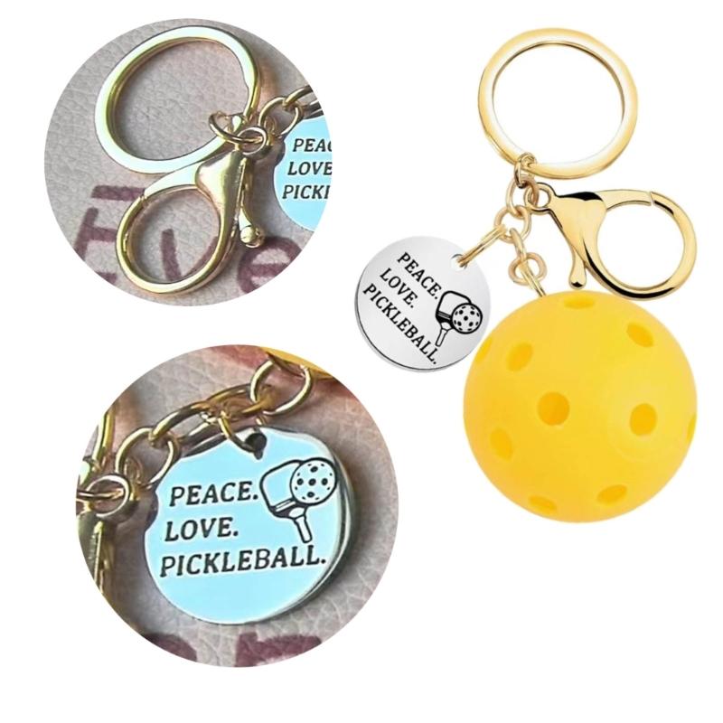 Практичный брелок для пиклбола Подвеска для мобильного телефона Брелок-подвеска Милый брелок для рюкзака Подарки для любителей пиклбола