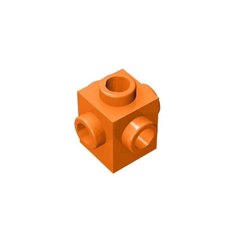 10 шт. 4733 кубики MOC, совместимые с кубиками 1x1 с модификацией и штырьками со всех сторон, обучающие кубики для самостоятельной сборки, оптом, детские игрушки