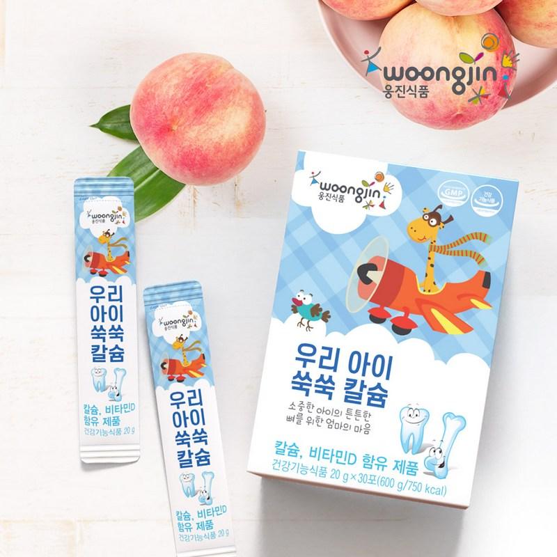 Woongjin My Child’s Ssuksuk Calcium Jelly 30p, 600g, 2 Units