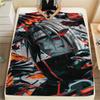 Itachi Uchiha Creative Pattern Print Blanket, Cozy Flannel Blanket Perfect for Chair, Sofa, Bed, Picnic & Travel.-TING