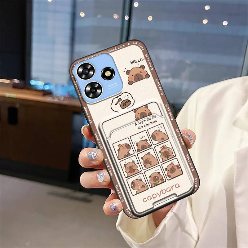 Милый мягкий чехол для телефона для ZTE Blade A73 4G/V50 Smart/V50 Design 4G/Axon50Lite Пыленепроницаемая мультяшная задняя крышка Прочный