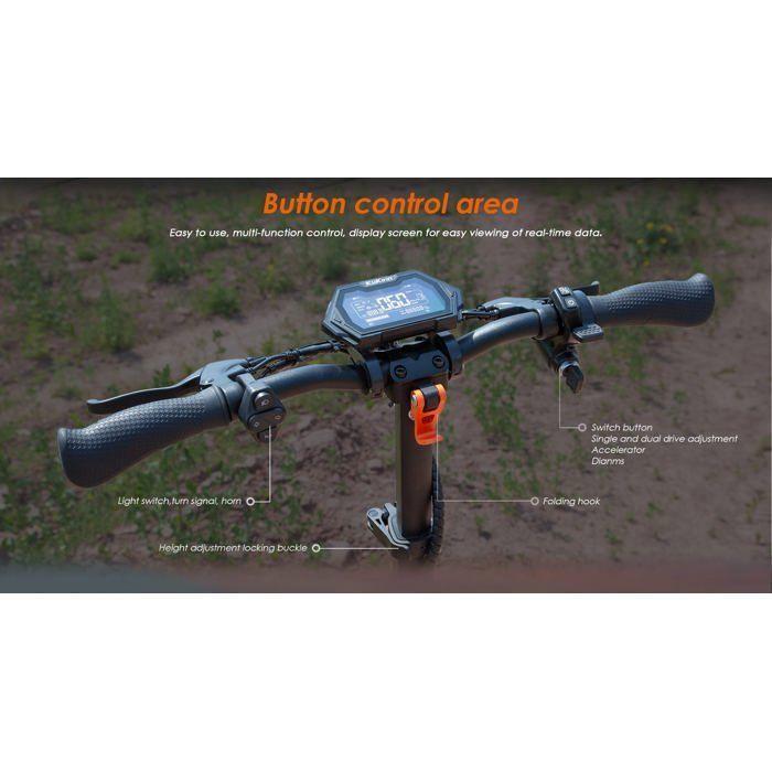 KuKirin G2Master - Электросамокат - 52 В - 20,8 Ач - Складной внедорожный электросамокат