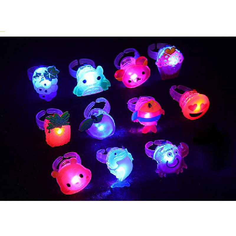 Halloween Christmas Led Light Toy Ring With Flashing Children Interactive Play