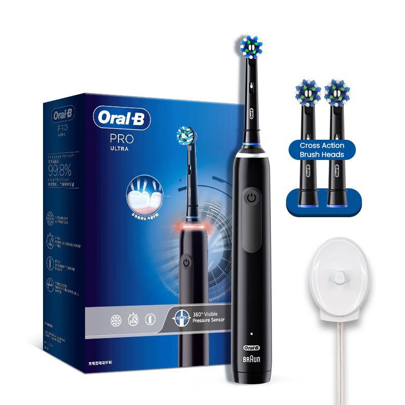 Электрическая зубная щетка Oral B PRO4 ULTRA, электрическая зубная щетка для взрослых, коробка Pro4 Ultra 3D Sonic Pro, серия с круглой головкой, глубокая чистка, массаж десен, праздничный подарок