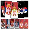 Флаг Сербии Значок Чехол для телефона Для Xiaomi Mi 15 14 14T 13T 12T Pro 12 13 11 Lite 5G 11T Poco X6 X7 X5 Pro Мягкий ТПУ Чехол