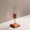 Desktop Hydroponic Glass Vase with Wood Stand