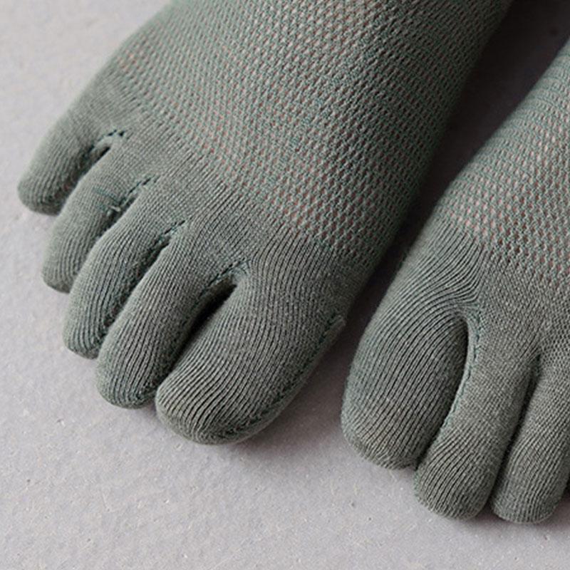 Мужские носки-лодочки с пятью пальцами, носки с раздвоенным носком, хлопковые дышащие, нескользящие летние невидимые носки