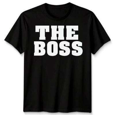Футболка с надписью The Boss Career Leadership для мужчин Женская футболка с принтом Подарок