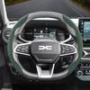 Подходит для Dacia Нескользящая Пряжка Сегментированная Замшевая Накладка на Руль для Моделей, Таких Как Sandero Stepway,