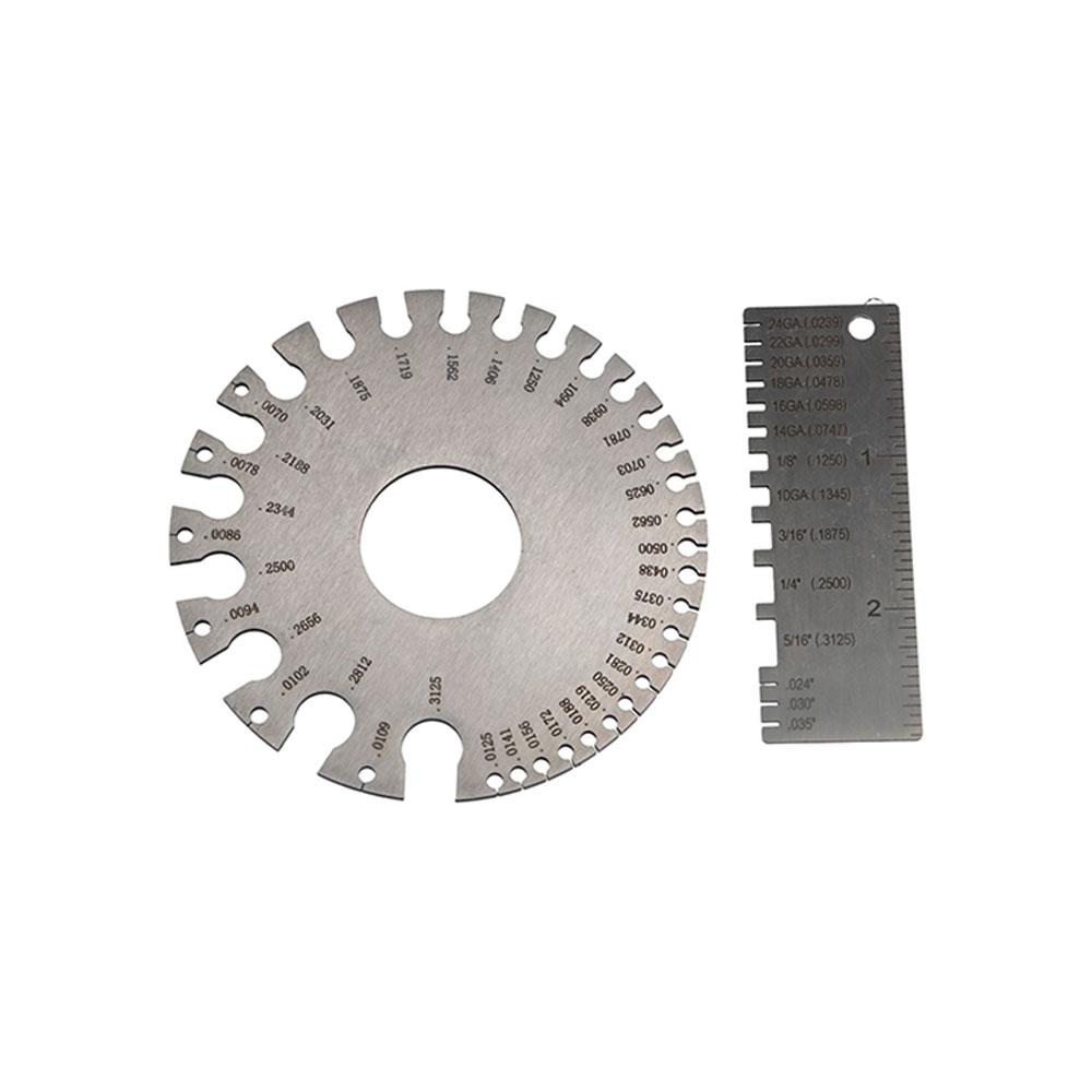 Листовой Кабель 0.3125"-0.007" Шкала Нержавеющая Сталь Антикоррозийный Измерение Толщины Калибр Измерительный Инструмент Пластина Линейка