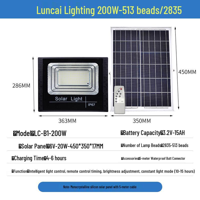 Водонепроницаемый уличный солнечный прожектор - Автоматический датчик сумерек для освещения двора и улицы