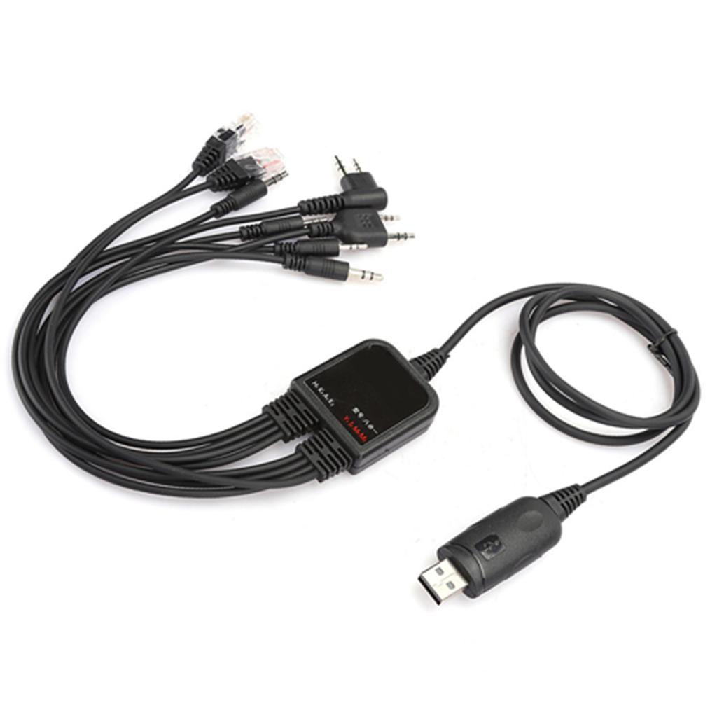 Кабель для программирования USB 8 в 1 для радиостанций KENWOOD QuanShengcn Tyt Motorola