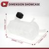 UXCELL Engine Coolant Reservoir Water Expansion Tank for Renault Grand Scenic II Megane II Coolant Bottle No.7701474499