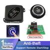 Car Remote Engine Starters Button Door Lock Keyless Entry System Central Locking Alarm System Kit 12V